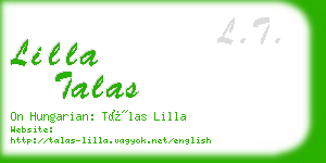 lilla talas business card